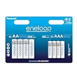 eneloop – eneloop NI-MH Kombipack, 4 AA/Mignon-Akkus + 4X AAA/Micro-Ak
