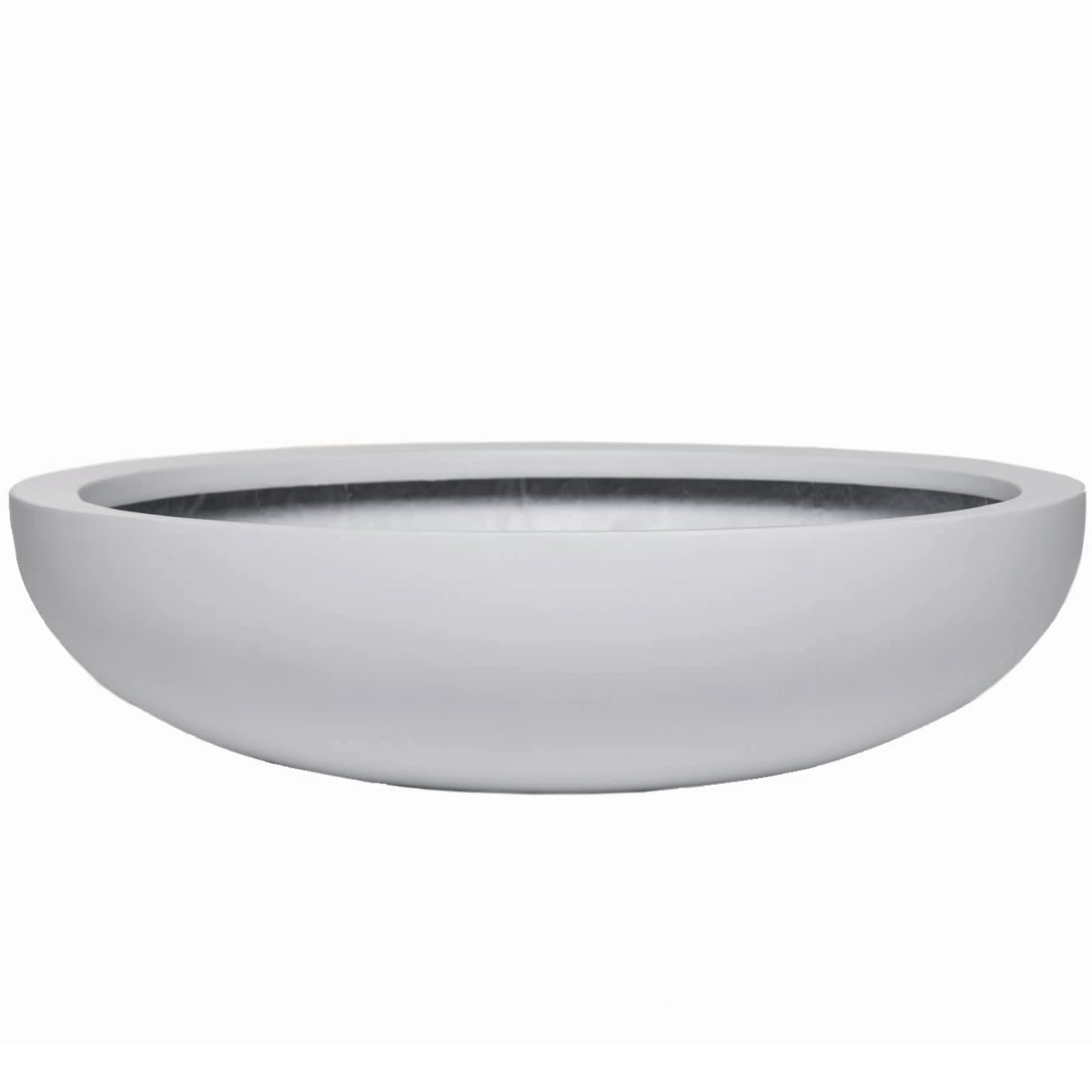 Coupe décorative blanche Plana de haute qualité en fibre de verre