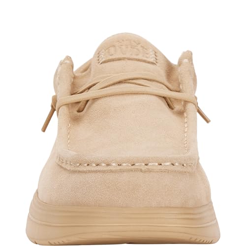 Image of HEYDUDE Men's Wally Comf Suede Slip-On Loafers | Lightweight Men's Casual Shoes | Extra Plush Midsole Padding for Everyday Wear