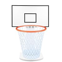 MORNING SUN Papierkorb,Basketballkorb Mülleimer mit Holz Backboard,Originell Basketball Deko für Basketball Fans,12L Papierkörbe für Kinderzimmer Schlafzimmer Büro