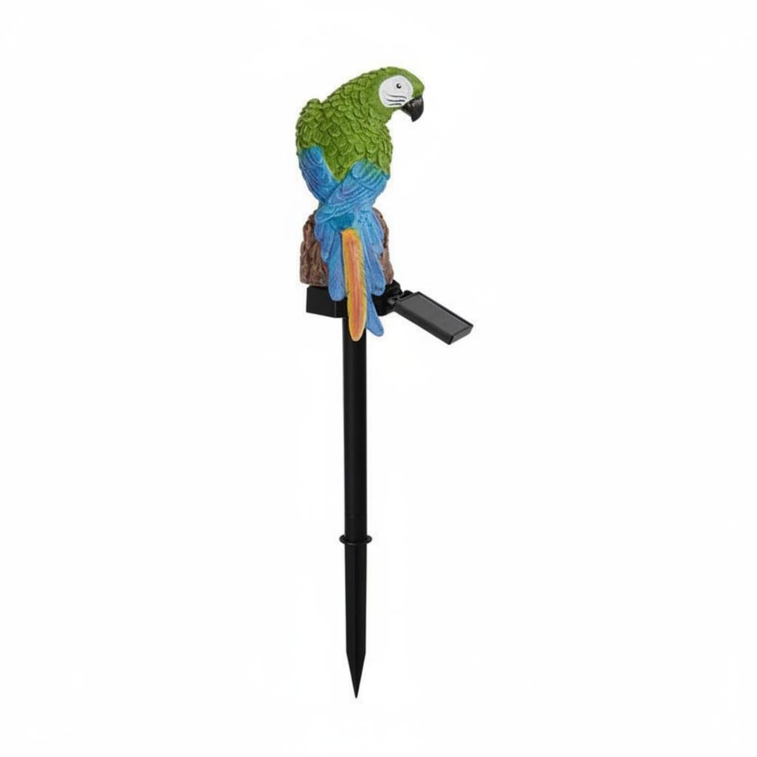 Wireless Resin Parrot Lawn Lamp Waterproof Solar Parrot Stake Light Auto On/deactivate Creature Shaped Ground Lamp Dusk to Dawn Sensor for Bird Lovers, Yard, Patio, Green-image-20