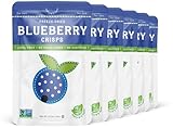 Nature’s Turn Freeze-Dried Blueberry Crisps – Healthy, Gluten-Free, Crispy & Delicious, Plant-Based Snack, Ideal for Cereal, Smoothies, School Lunches, & On-the-Go, Bags of 6 (0.53 oz Each)