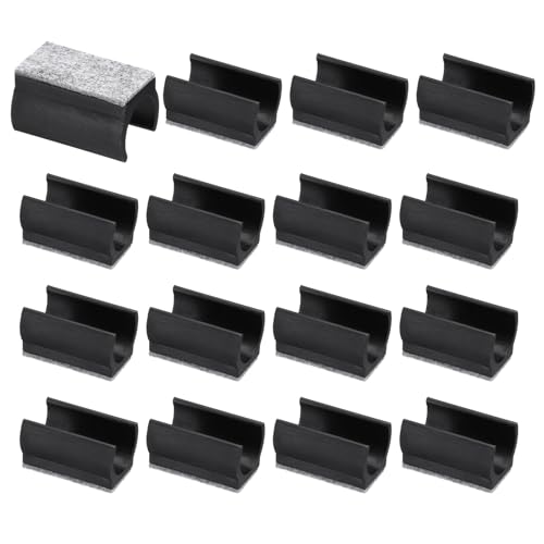 Cubierta rectangular para patas de silla de 22mm y fieltro negro para protección 2