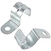 1 Hole 1 Inch Pipe Clamps, 200 Pcs Rigid Pipe Straps，Zinc-Plated Steel Pipe Strap Clamp for Pipe Tube Wire Installation and Fixing EMT Conduit