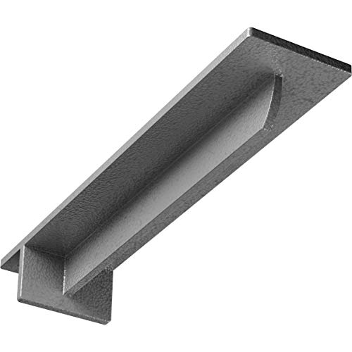 3" W x 14" D x 2" H Heaton Hidden Support Steel Bracket w/ 10" Support Depth, Hammered Gray