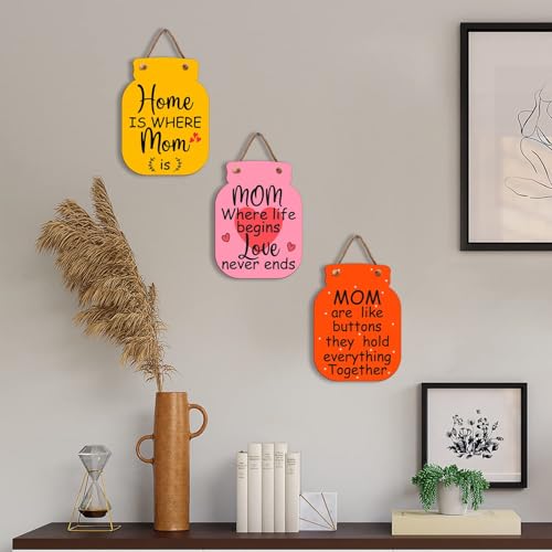 Image of Zesta Wooden Wall Hanging Decorative Items /Hanging Home Wall Decor Items /MDF Decoration Items for Home /Cute Wall Art For Living Room /Home Decor Items Living Room (JAR-09)