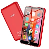 MP3 Player with Bluetooth and WiFi, 80GB MP3 MP4 Players with 4 Touchscreen and Speaker, Android MP3 Player with Spotify, Audible, Amazon Music, Deezer,Play Store,FM Radio, Expanded Up to 1TB