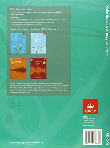 Violin Scales & Arpeggios, ABRSM Grade 1: from 2012 (ABRSM Scales & Arpeggios)