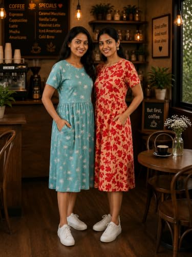 Image of Maternity Feeding Maxi Dress with Pockets, Green Butterfly Print, Zipless Long Pregnancy Gown, Pre & Post Maternity Wear Ankle Length
