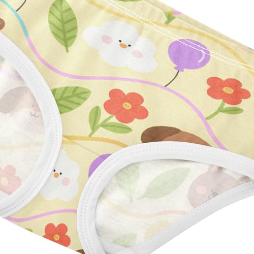 Briefs Moisture-Wicking Panties Briefs Underwear for Toddler Girls in Sizes 2T,3T, 4T, 5T, 6Y and 8Y4