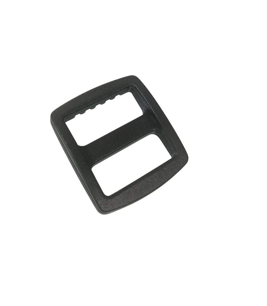 Black Plastic Wide Mouth Tri-Glide Slide for Bag Straps, Rifle Slings, Dog Collars