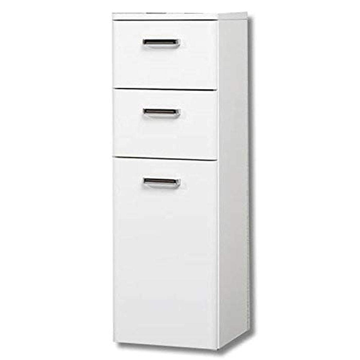 Pelipal Highboard, Wood Effect, High-Gloss White, 33 x 30 x 90,5 cm