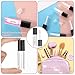 Molain 10pcs Empty Lip Gloss Tubes, 2.5ml Mini Refillable Cosmetic Containers Bottles Lip Balm Bottles for Lipstick Samples, Lip Balms(Black tube cap)