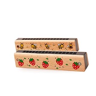 Alasum 3 Pièces 24 Étudiants Trous Début Harmonica pour Jouets Modèle D’Instrument en Bois Débutant Aléatoire Éducatif… - Les Beatles, Paul McCartney, John Lennon, RIngo Starr, George Harrison Alasum 3 Pièces 24 Étudiants Trous Début Harmonica pour Jouets Modèle D'Instrument en Bois Débutant Aléatoire Éducatif… – Image 4
