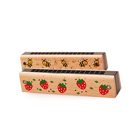 Alasum 3 Pièces 24 Étudiants Trous Début Harmonica pour Jouets Modèle D’Instrument en Bois Débutant Aléatoire Éducatif… - Les Beatles, Paul McCartney, John Lennon, RIngo Starr, George Harrison Alasum 3 Pièces 24 Étudiants Trous Début Harmonica pour Jouets Modèle D'Instrument en Bois Débutant Aléatoire Éducatif… – Image 5