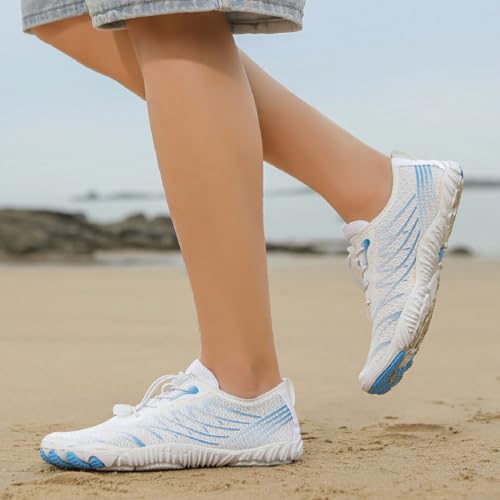 Image of Grounding Shoes with Copper, Barefoot Shoes Women Men, Wide Toe Box Hiking Barefoot Womens, Non-Slip Comfortable Breathable Water Shoes for Walking Running