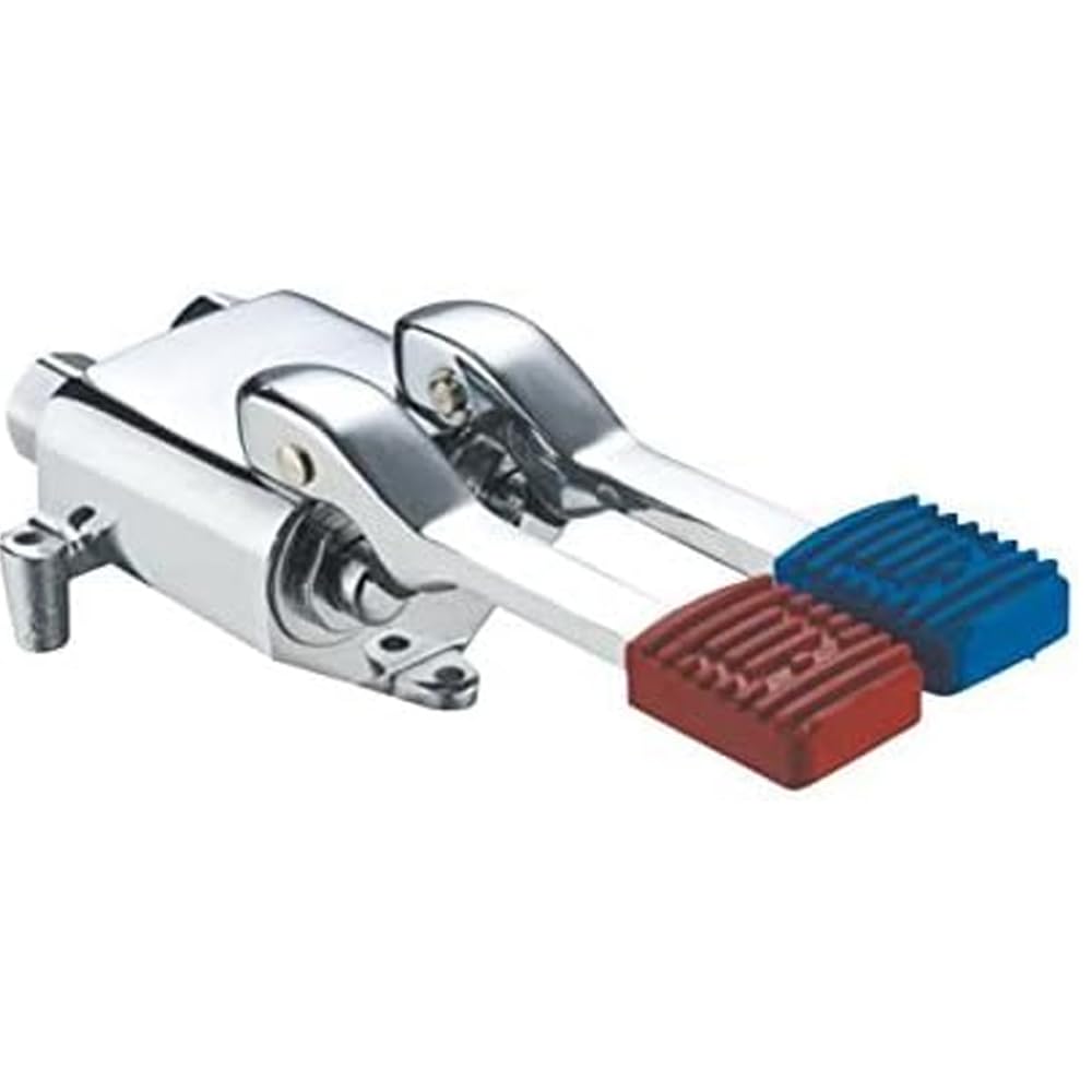Grifo pedal 2 palancas y dos aguas. Especial para Cocinas de Hostelería, laboratorios y farmaceuticas.