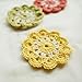 3 Pieces Handmade Crochet Doilies Flower Coasters for Drinks Table Decorations