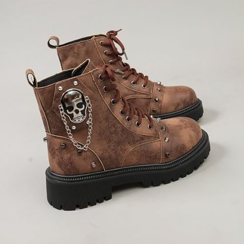 Bottes de combat homme marron résistant aux sols d'hiver - 5