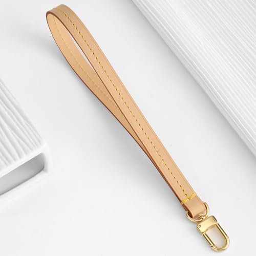 Image of jiesinlov Purse Hand Wrist Strap,Vachetta Leather Replacement Wristlet Keychain Strap for Clutch Bag