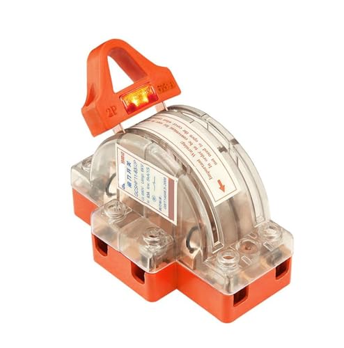 Interrupteur sectionneur bipolaire 32A transparent pour couper le courant en sécurité 2P