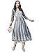 ANNI DESIGNER Women's Georgette Chikankari Embroidered Anarkali Kurti (Kari Grey_XXL_Dark Grey_XX-Large)