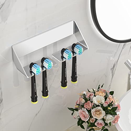 YYBO Porte-Brosse à Dents Mural - Support de Brosse à Dents électrique en Acier Inoxydable SUS304 - Auto-adhésif - sans perçage - Tête de Brosse à Dents - Support pour Salle de Bain Cover