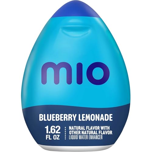 Image of MiO Liquid Water Enhancer Variety Pack, 4 ct, 1.62 fl oz | Cherry Blackberry, Blueberry Lemonade, Strawberry Watermelon & Berry Pomegranate, Zero Calories, On-the-Go Water Enhancer