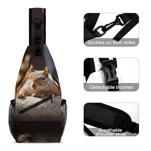 Bolso Tipo Sling Crossbody Casual para Senderismo 38x20cm miniatura 3
