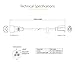 StarTech.com 1ft (0.3m) Power Extension Cord, IEC 320 C14 to NEMA 5-15R, 10A 125V, 18AWG, Black Computer Power Extension Cord, AC Outlet Extension Cable for Network Equipment, UL Listed (PAC100)