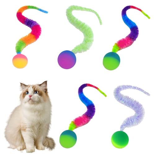Cat Balls - 5PCS Cat Toys, Cat Toys for Indoor Cats Adult, C
