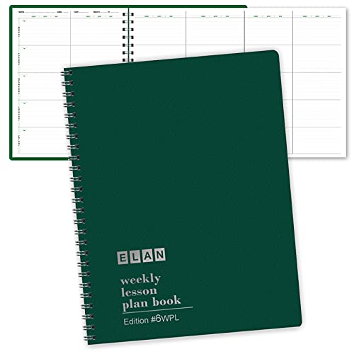 Elan Publishing Company 6 Period Wide Teacher Lesson Plan; Days Vertically Down The Side (6WPL)