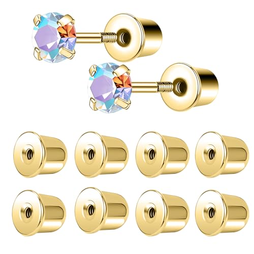 AoedeJ Earring Backs Replacement for 20G/0.8mm Screw Back Earring for Studs