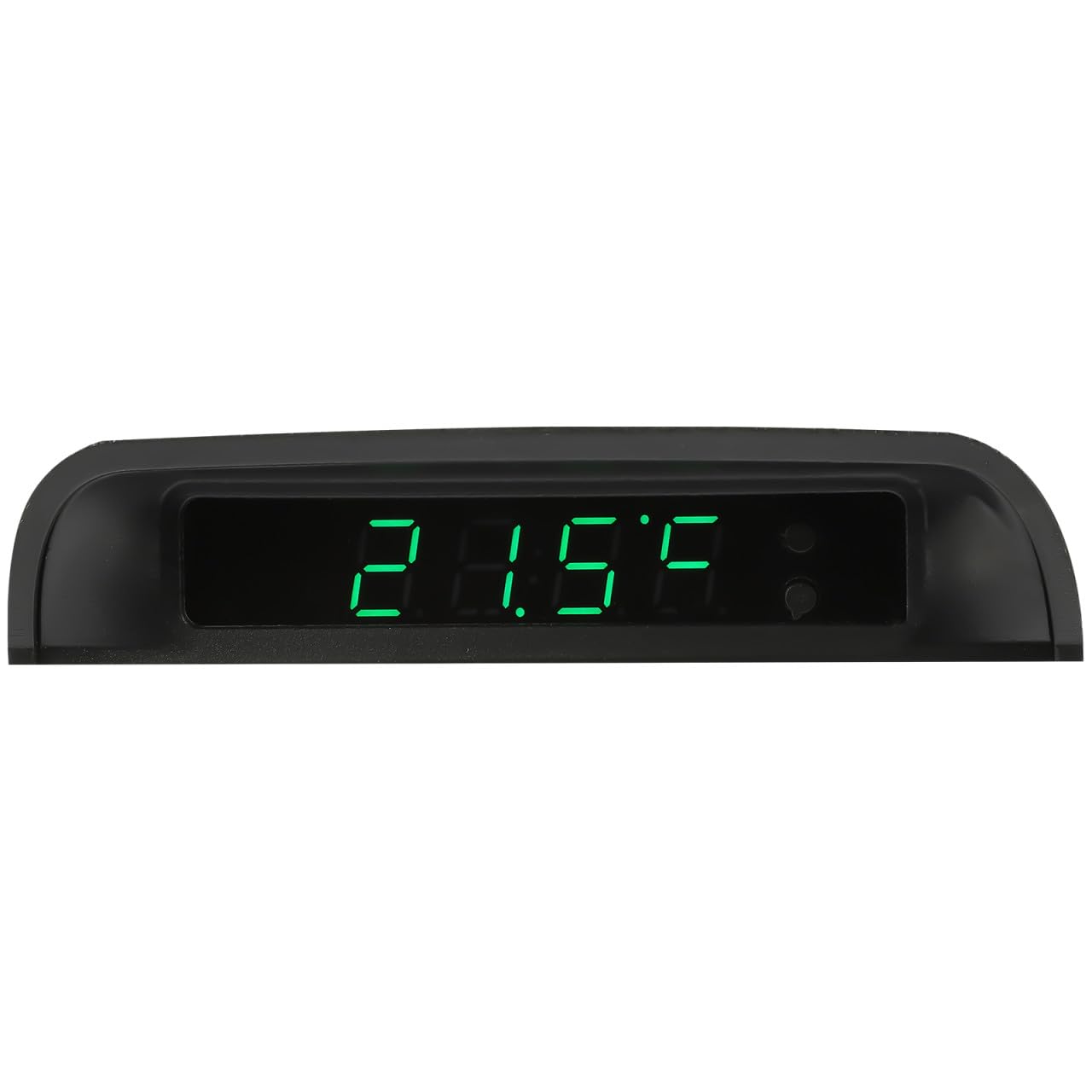 Holibanna Reloj para Coche con Termómetro Solar y Reloj Electrónico de Alta Precisión Accesorio para Vehículo con Automático de Brillo y Carga USB Pantalla LED Visible Día y Noche