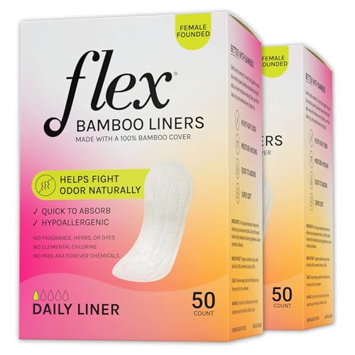 Best Pantyliners For Sensitive Skin For 2023 13 Flex Bamboo Panty Liners | Ultra Thin Daily Pantyliners | Comfortable Fragrance-Free Feminine Care...