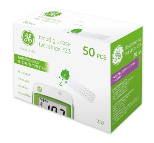 GE333TS Blood Glucose Test Strips, 50 Count - image 1