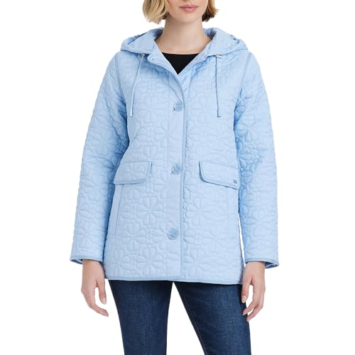 kate spade new york Women's Midweight Hooded A-line Quilted Jacket2
