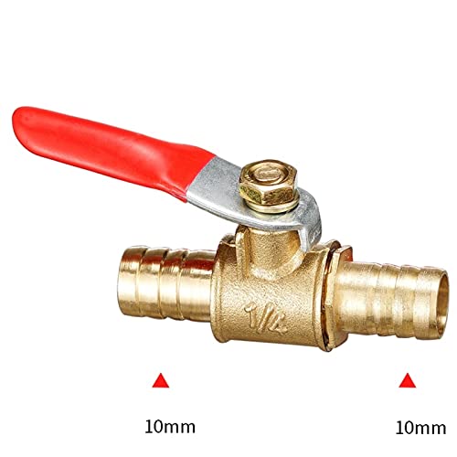 Connecteur pneumatique 8mm vanne d'arrêt laiton pour tuyau de carburant huile air