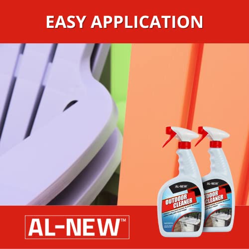 Al-New Outdoor Cleaner | Versatile Outdoor Cleaner For Deck Boxes, Plastic Outdoor Furniture, & More | Pack Of 2 (32 Oz.) #TOP3