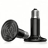 PetFizz Keramik Wärmelampe Terrarium 100W 2Stück, E27 Reptilien Terrarium Lampe Dunkelstrahler, Terrarium Wärmelampe Heizlampe für Tiere, Reptilien, Schildkröte, Eidechse, Huhn, Hund