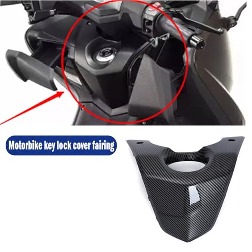 Cache serrure Yamaha TMAX530 2012-2016 carénage ABS carbone porte électrique - 2