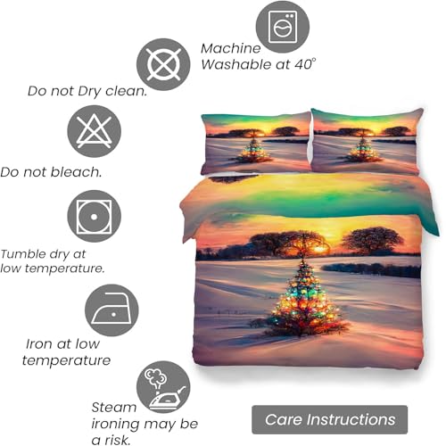 Housse de couette 200x200 en microfibres douces avec fermeture éclair