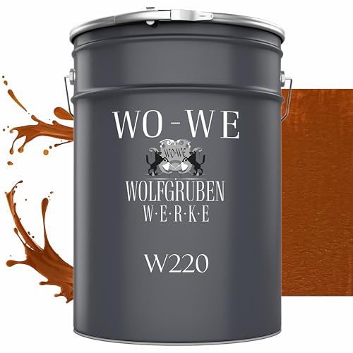 Dickschichtlasur 2in1 Holzlasur Holzschutzlasur außen und innen Teak - 2,5L