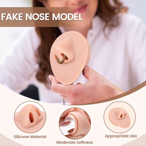 Modèle d'entraînement en silicone pour piercing de la langue et du nombril - 6