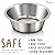 PEGGY11 Deep Stainless Steel Dog Bowls (2 Count) | Nonslip Silicone Bottom Design | Ideal Food and Water Bowls for Small, Medium, and Large Dogs (Each Bowl Holds 720 ML, for Small-Sized Dogs)