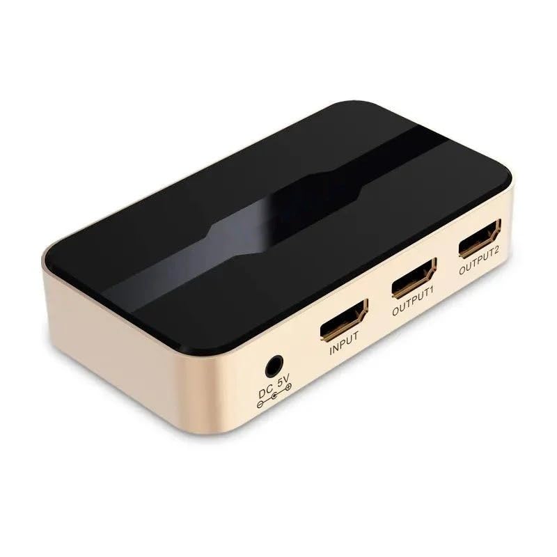 Duplicateur 2 x HDMI avec haute qualité d'image pour deux moniteurs