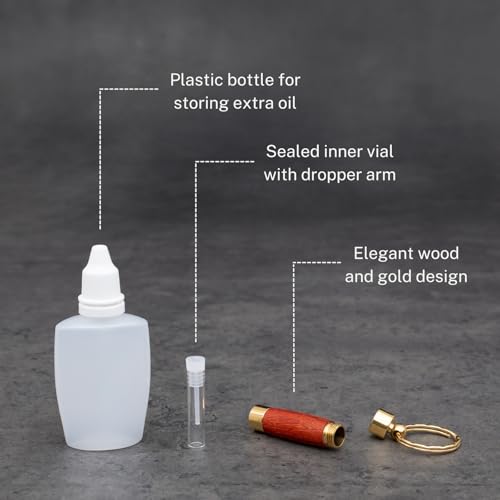 Image of Oil Vial Keychain | Consecrated Oil Holder for Priesthood Blessings | Oil Not Included