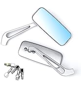 Amazon | クロム WTZMOTO オートバイハンドルミニオーバルミラー- M8