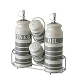 capacidad: 350 cc. Dcasa - Aceitera vinagrera Industrial Gris de cerámica para Cocina Factory