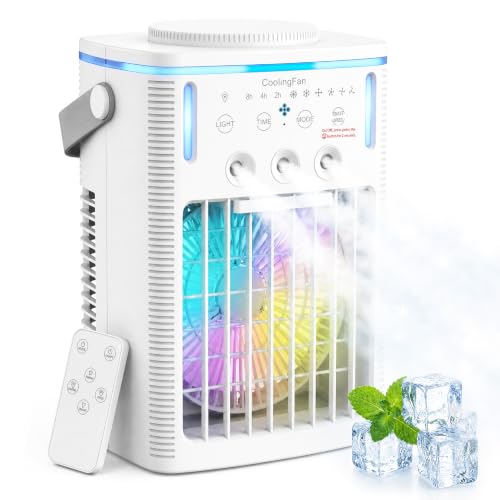 Klimaanlage Mobil,6 in 1 Mobiles Klimagerät,1000ml Mobile Klimaanlage mit Fernbedienung...